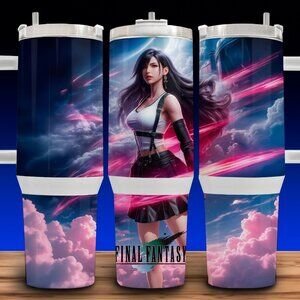 Final Fantasy 7 - Tifa Lockhart Ethereal Clouds Cup Mug Tumbler 40oz